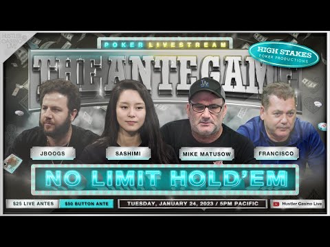 Mike Matusow, Sashimi, JBoogs, Francisco & Pepe Play THE ANTE GAME!! Commentary by DGAF