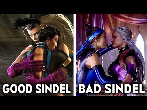 Sindel Is Good Vs Sindel Is Evil Scene Comparison - MORTAL KOMBAT 11 AFTERMATH