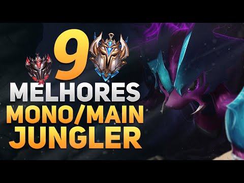 9 MELHORES MONOS com os MELHORES CAMPEÕES da JUNGLER - League of Legends