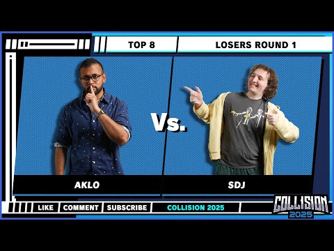 Collision 2025 - Aklo (Fox) vs SDJ (Jigglypuff) - Top 8 - Losers Round 1 - Super Smash Bros Melee