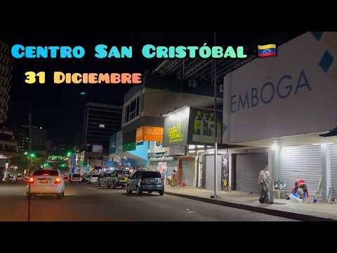 Centro #SanCristóbal 9p.m. 31 De Diciembre 2025 #Tachira #venezuela 🇻🇪 #roadtrip