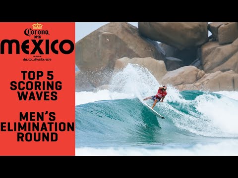 Top 5 Scoring Waves From The Men's Elimination Round | Corona Open Mexico presented by Quiksilver