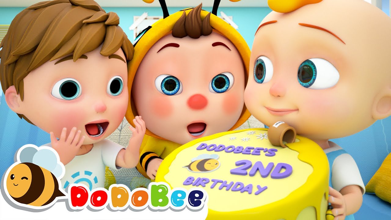 Happy Birthday Song | Sing-along Song for Kids + More Nursery Rhymes & Kids Songs | DoDoBee