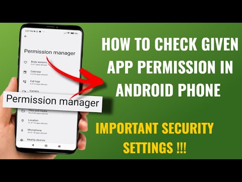 How To Manage App Permission In Android Smart Phone | Important Security Settings | English