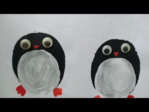 Potato paintingPenguins painting