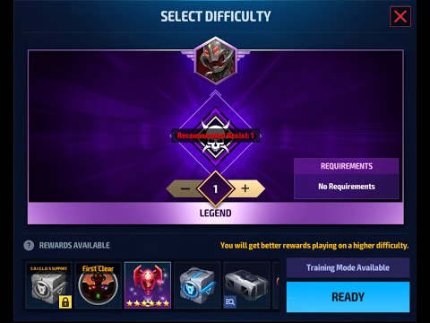 Luna Snow (Ctp of Rage) Vs. Infinity Ultron (World Boss Legendary) Stage 1  | Marvel Future Fight