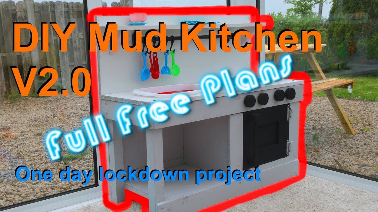 Lockdown project - DIY Mud Kitchen - Full FREE plans and cut list