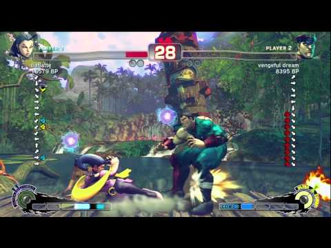 tiaflatte [Rose] vs vengeful dream [Bison] SSF4 Japanese Online Ranked Matches - TRUE-HD