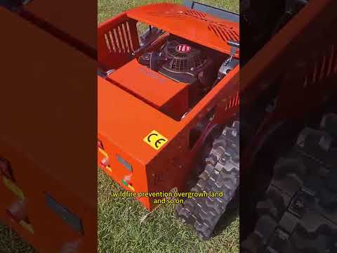 Unmanned crawler grass cutter China manufacturer, factory remote manipulation grass trimming machine