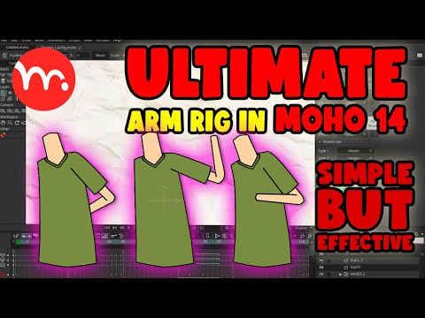 THE ULTIMATE ARM RIG IN MOHO 14. #animation #moho #rigging #tutorial #help #guide #arms #easy