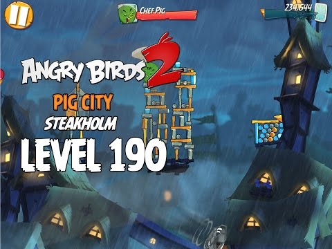 Angry Birds 2 Boss Fight 22! Chef Pig Level 190 Walkthrough