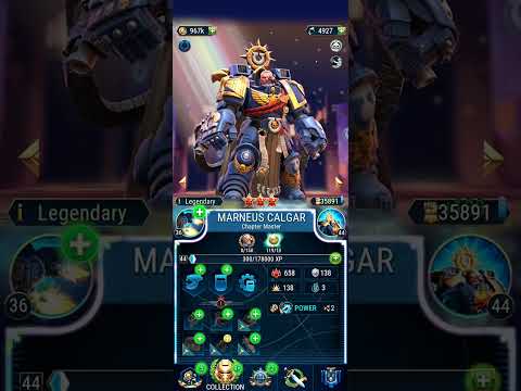 Marneus Calgar instant Diamond I.5 right after unlock. Pre-farmed with the Tacticus Planner