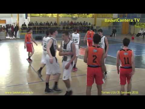 U16M - JOVENTUT vs. VALENCIA BASKET.- Torneo Cadete CB.Genovés 2016 (BasketCantera.TV)