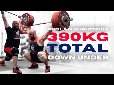 Ruslan Nurudinov Heavy Training Session in Australia 🇦🇺 | 390kg Total With a Broken Finger!