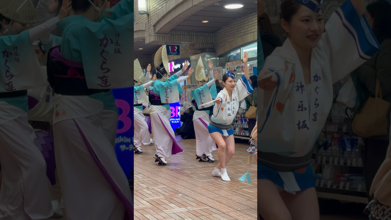 飯田橋 #阿波踊り #阿波おどり かぐら連 #beautifulmusic #awaodori