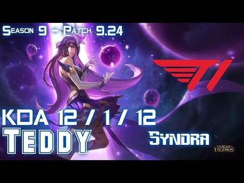 T1 Teddy SYNDRA vs YASUO ADC - Patch 9.24 KR Ranked