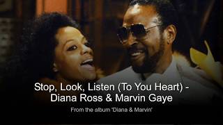 Stop, Look, Listen To Your Heart - Diana Ross &amp; Marvin Gaye (Orig 1974 &amp; With Lyrics Below)