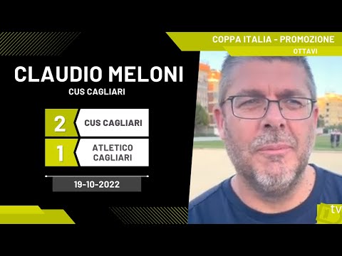 Claudio Meloni allenatore CUS Cagliari 19-10-2022 - Diario Sportivo