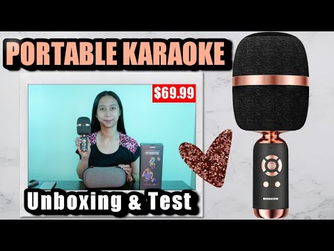 Portable Karaoke Mic 2021 (Unboxing & Testing) BONAOK