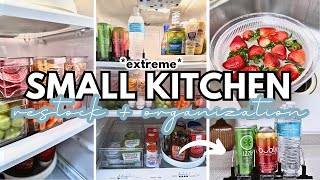 SMALL KITCHEN RESET | Grocery Haul | Fridge Restock + Pantry Organization | Clean & Organize With Me