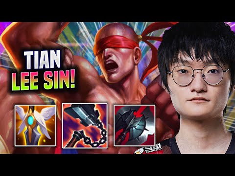 TIAN IS A BEAST WITH LEE SIN! - TES Tian Plays Lee Sin Jungle vs Bel'Veth! | Season 2022
