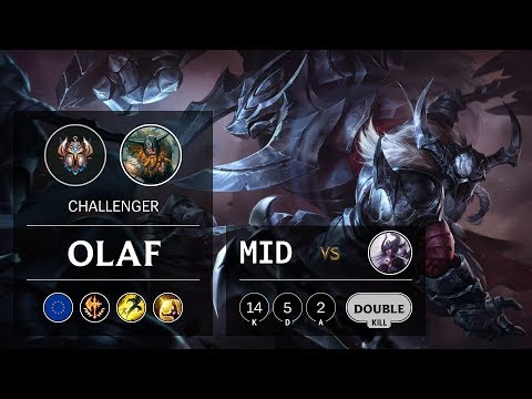 Olaf Mid vs Syndra - EUW Challenger Patch 9.12