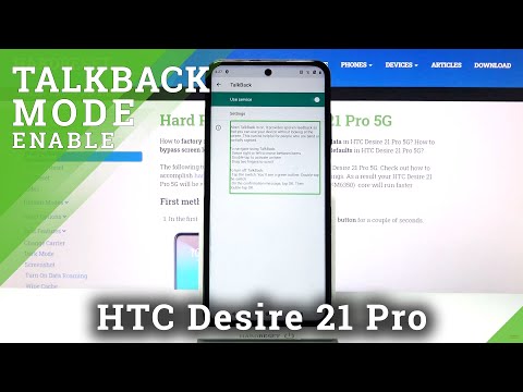 How to Activate TalkBack on HTC Desire 21 Pro – Enable TalkBack