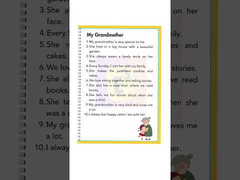 🔴Grandmother | My Grandmother | My Grandmother Essay | My Grandmother 5 lines