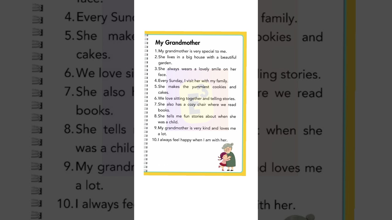 🔴Grandmother | My Grandmother | My Grandmother Essay | My Grandmother 5 lines