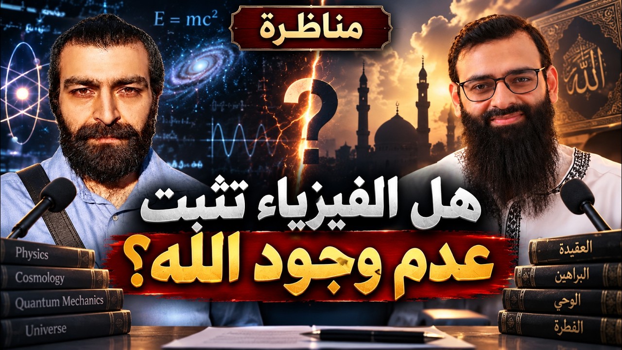 مناظرة: هل الفيزياء أثبتت عدم وجود الله؟ #محمد_بن_شمس_الدين & الدكتور البدري