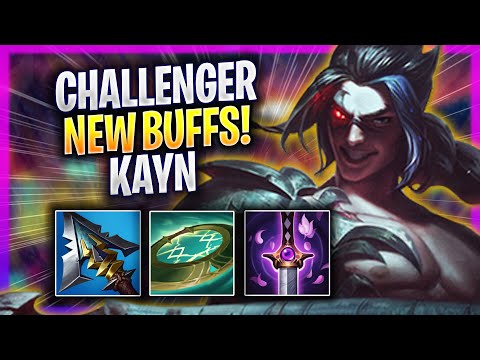 KOREAN CHALLENGER TRIES KAYN WITH NEW BUFFS! - Korean Challenger Plays Kayn JUNGLE vs Elise!