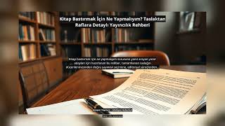 Kitap Bastırmak İçin Ne Yapmalıyım? Taslaktan Raflara Detaylı Yayıncılık Rehberi