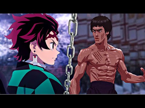 Martial Arts Anime Fight Scenes | Demon Slayer, Naruto, Dragonball Z, Bruce Lee Cartoons - EDIT ☯⚔️🩸