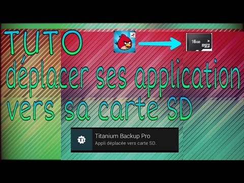 comment installer application sur carte sd