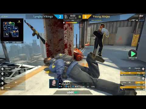 (EN) Young Ninjas vs Lyngby Vikings | map 1 | LOOT.BET/CS Season 9 |  ​ by @EmenjayCasts & @Kremer