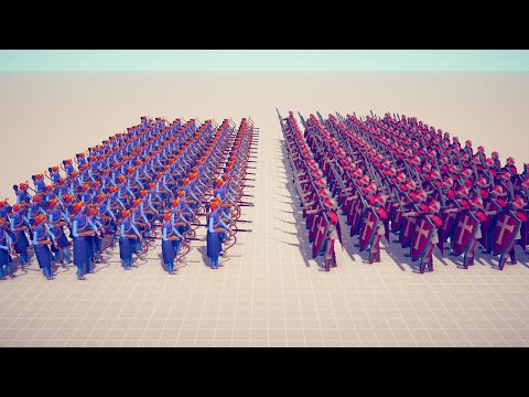 50 MELEE vs 50 RANGED UNITS - Totally Accurate Battle Simulator TABS