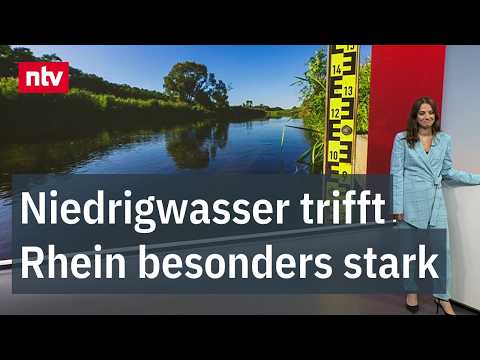 Video Thumbnail: Hitze lässt Deutschlands Flüsse austrocknen | ntv