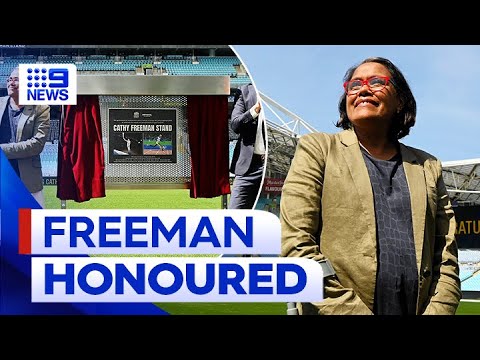 Cathy Freeman honoured with stand at Sydney’s Accor Stadium | 9 News Australia