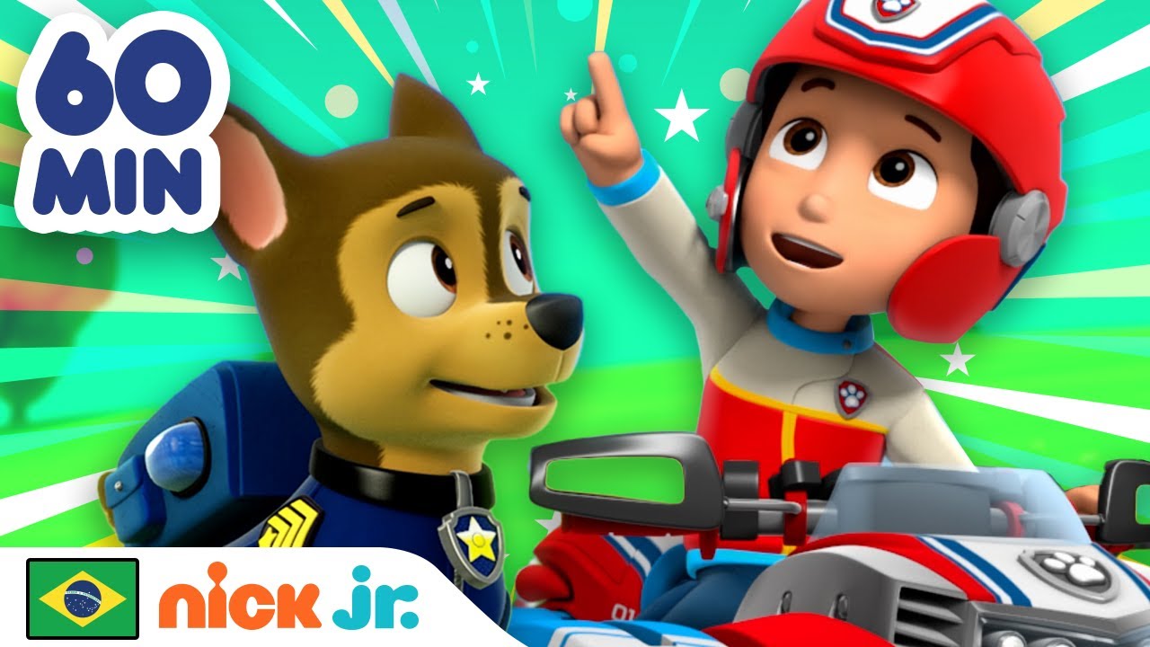 Patrulha Canina | Melhor de Chase e Ryder (PARTE 2) por 1 Hora! | Nick Jr. em Português