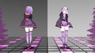 【MMD】オートファジー [Autophagy] [back side ＆ mirror][60fps][Light Show]【ミクあかりナナVY1カバーMIX】(表情配布)
