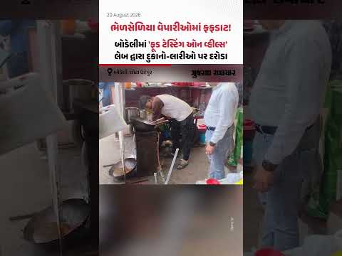 Chhota Udepurના બોડેલીમાં 'ફૂડ ટેસ્ટિંગ ઓન વ્હીલ્સ' લેબ દ્વારા દુકાનો-લારીઓ પર દરોડા Chhota Udepurના બોડેલીમાં 'ફૂડ ટેસ્ટિંગ ઓન વ્હીલ્સ' લેબ દ્વારા દુકાનો-લારીઓ પર દરોડા
