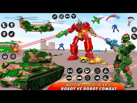 Army Bus Robot Transform wars Games - Android Gameplay