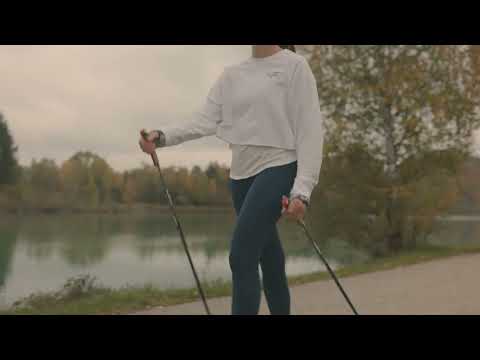 Leki Speed Pacer Lite Bastoncini Nordic Walking In Carbonio, 125cm, Blu Scuro, Leggeri E Regolabili