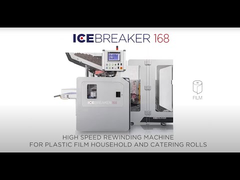ROTOMAC - ICEBREAKER 168: the High Speed Rewinding Machine for Plastic Film Household and Catering Rolls