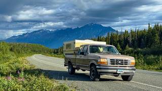 Free Truck on a 2900 mile Road trip - Minnesota To Alaska Fishing, Camping, in Vintage Truck Camper