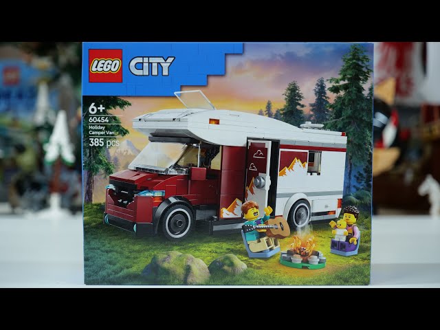 Vídeo relacionado con LEGO City Autocaravana Aventurera de Vacaciones, Furgoneta de Juguete y 3 Minifiguras (Mamá, Papá y Bebé), Juego de Viaje con Guitarra y Accesorios, Regalo para Niños y Niñas de 6 Añoso Más 60454