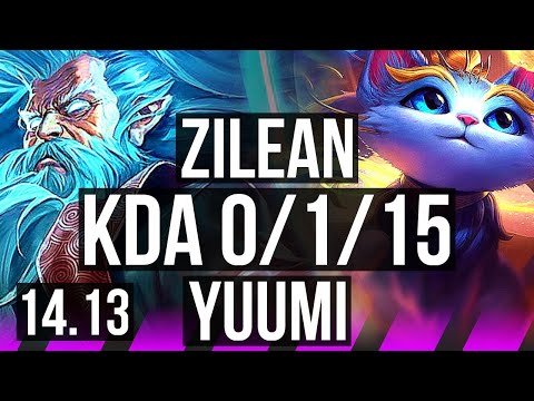 ZILEAN & Ezreal vs YUUMI & Zeri (SUP) | Rank 3 Zilean, 0/1/15 | JP Grandmaster | 14.13