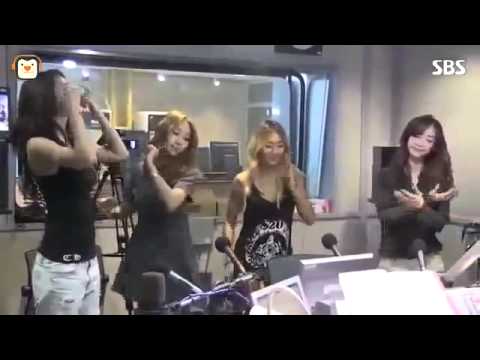 SISTAR   Touch My Body Live On SBS Choi Jung Hwa Radio 1