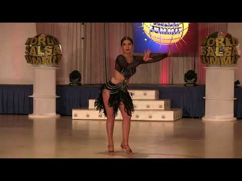 WSS19 – Jordynn Lurie - Coral Springs, USA – First Place Ladies Professional Salsa Soloists