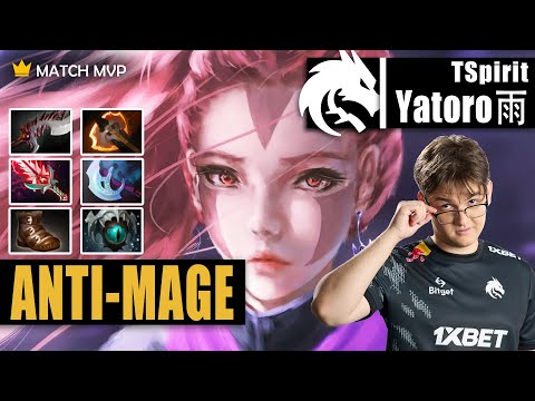 Anti-Mage Safelane | TSpirit.Yatoro | YATORO IS READY FOR DPC 20 KILLS AM | 7.32d Gameplay Highlight